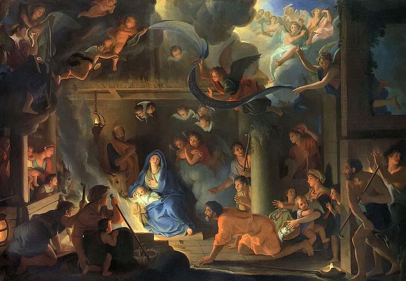 Charles le Brun Adoration by the Shepherds oil painting image